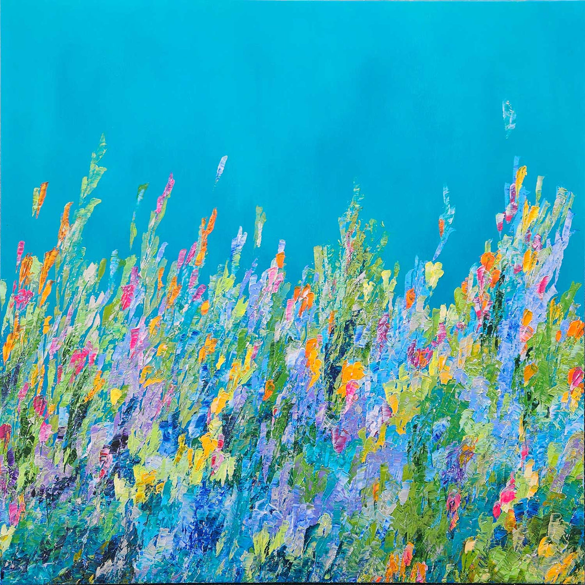 Kate Taylor - Wildflower Garden, 40" x 40"