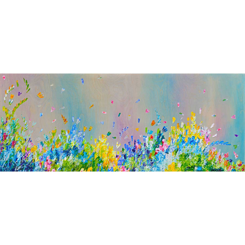 Spring Frolic 24x60 - Petroff Gallery - Paintings