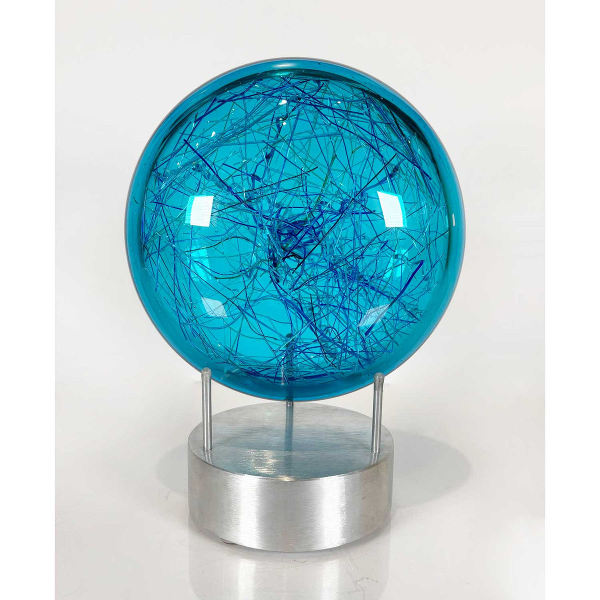 Filament Lens Aurora Aquamarine - Petroff Gallery - Glass Art