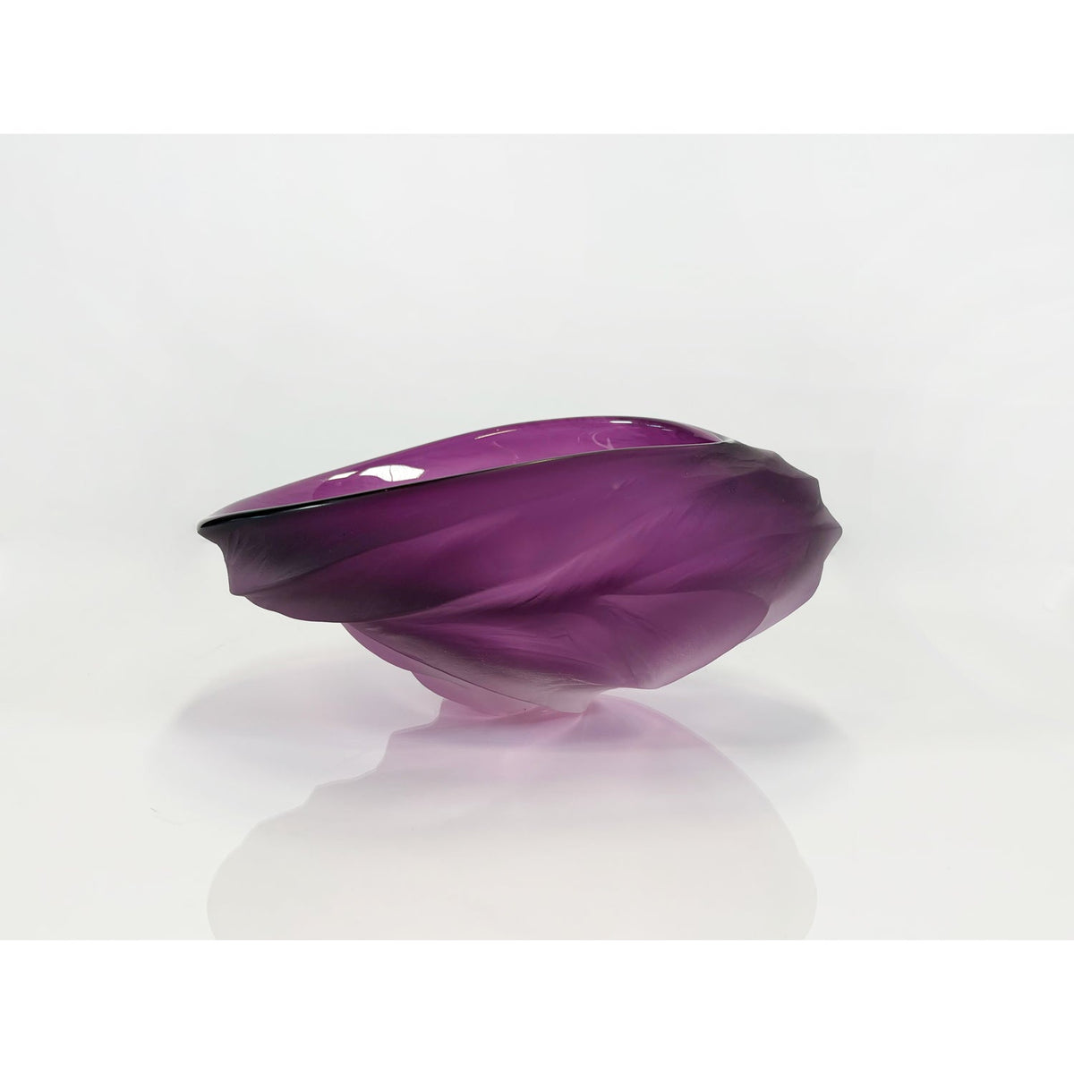 Amethyst Undula Bowl - Petroff Gallery -  - Brad Copping - Amethyst Undula Bowl, 4" x 9.5" x 7"