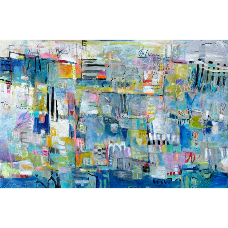 At the End of the Day 48" x 72" - Petroff Gallery -  - Rina Gottesman - At the End of the Day, 48" x 72"