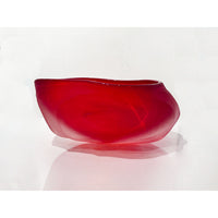 Red Undula Bowl - Petroff Gallery - Glass Art