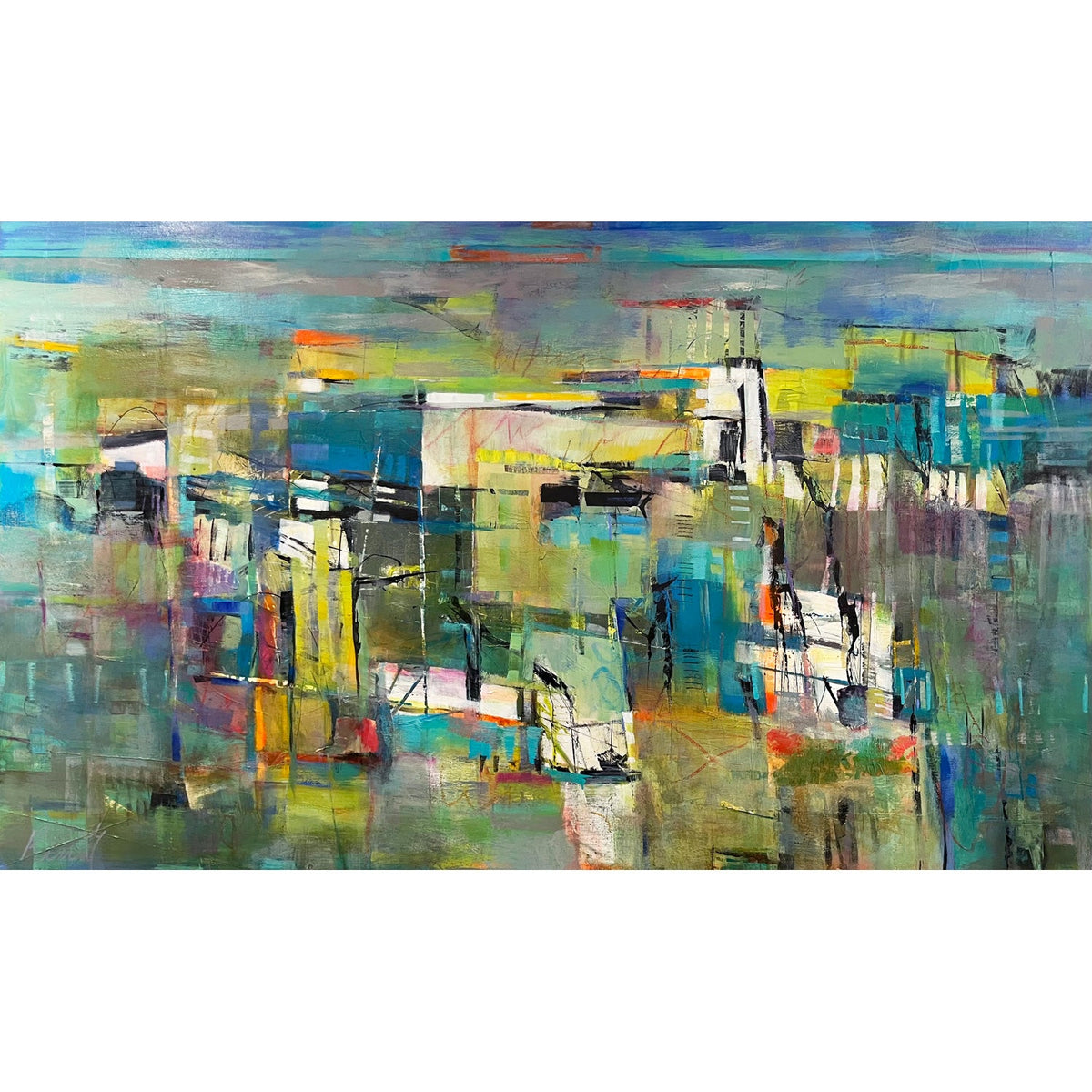 Beyond 36" x 60 - Petroff Gallery -  - Rina Gottesman - Beyond, 36" x 60"