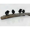 Bird Branch - 4 Birds - Petroff Gallery -  - Carol Nesbitt - 4 Black Birds, 4" x 16" x 4"