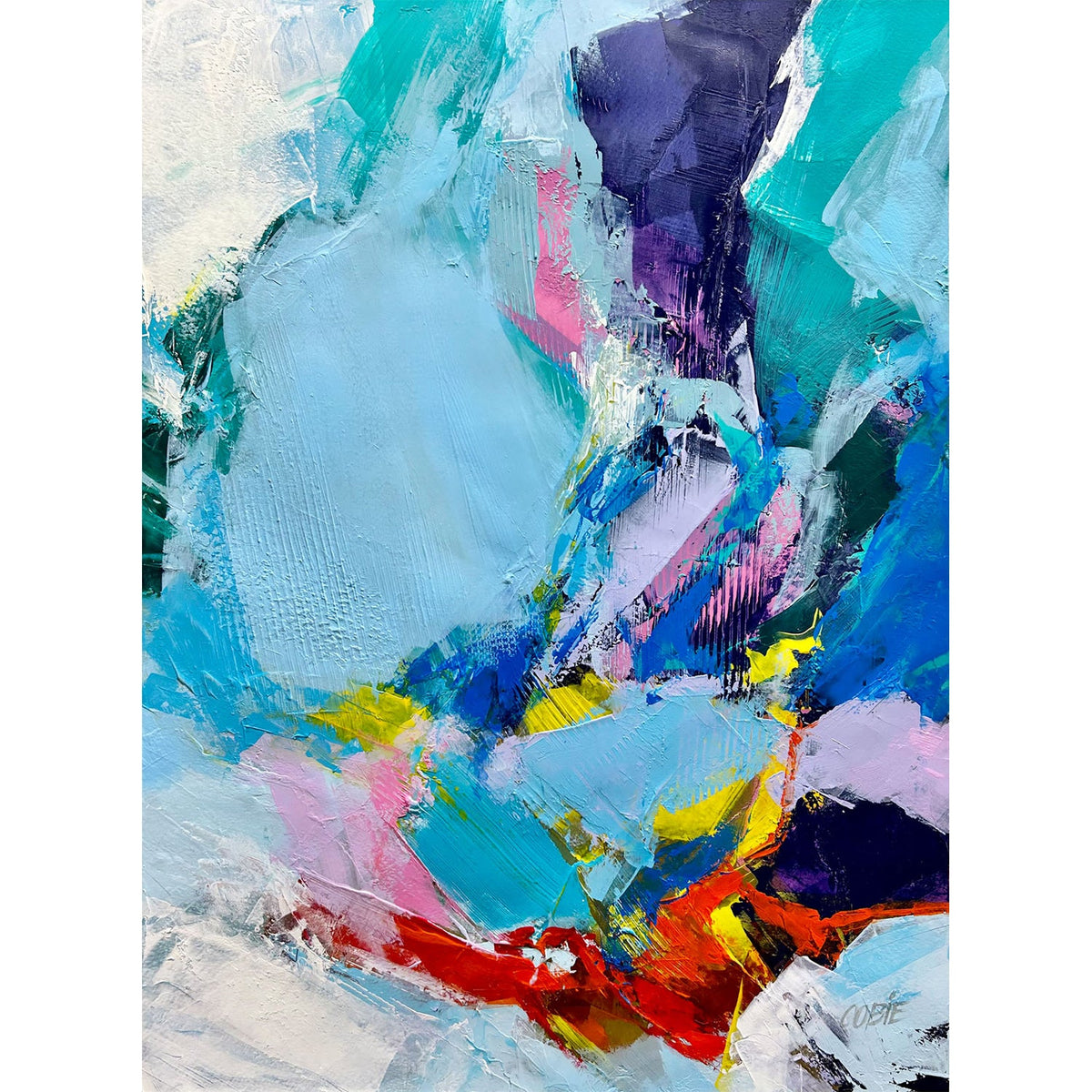 Blue Lagoon #1 23" x 17" - Petroff Gallery -  - Cobie Cruz - Blue Lagoon #1, 23" x 17"