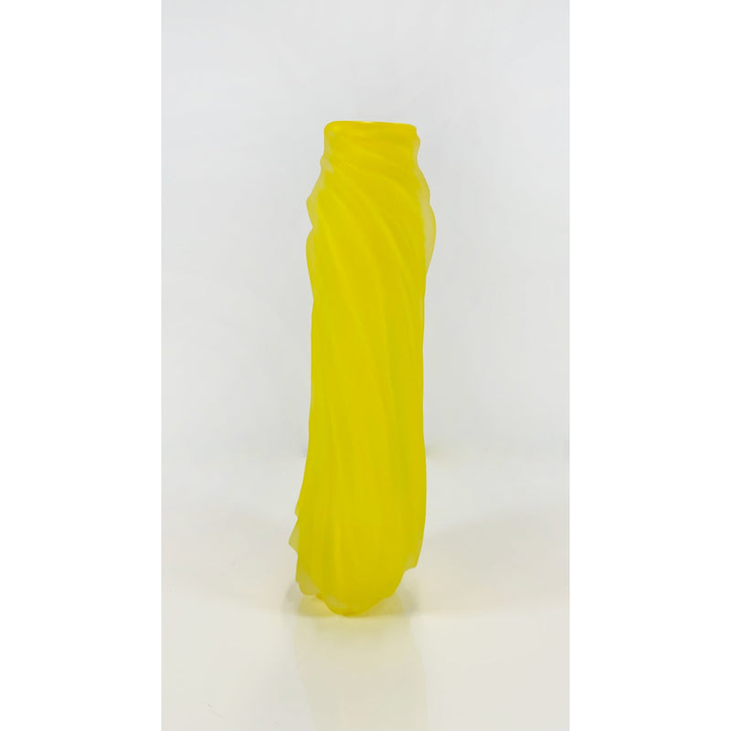 Brilliant Yellow Tall Undula - Petroff Gallery -  - Brad Copping - Brilliant Yellow Tall Undula, 15" x 5" x 5"