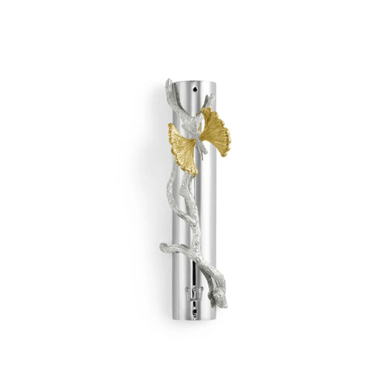 Butterfly Gingko Luxe Mezuzah Petroff Gallery 