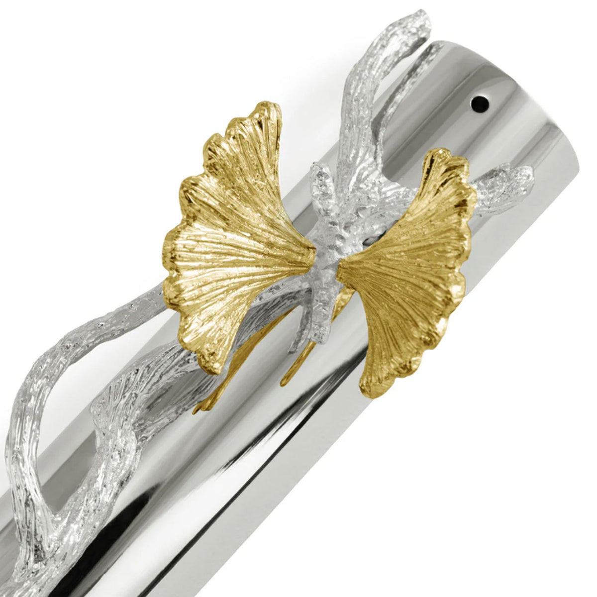 Butterfly Gingko Luxe Mezuzah Petroff Gallery 