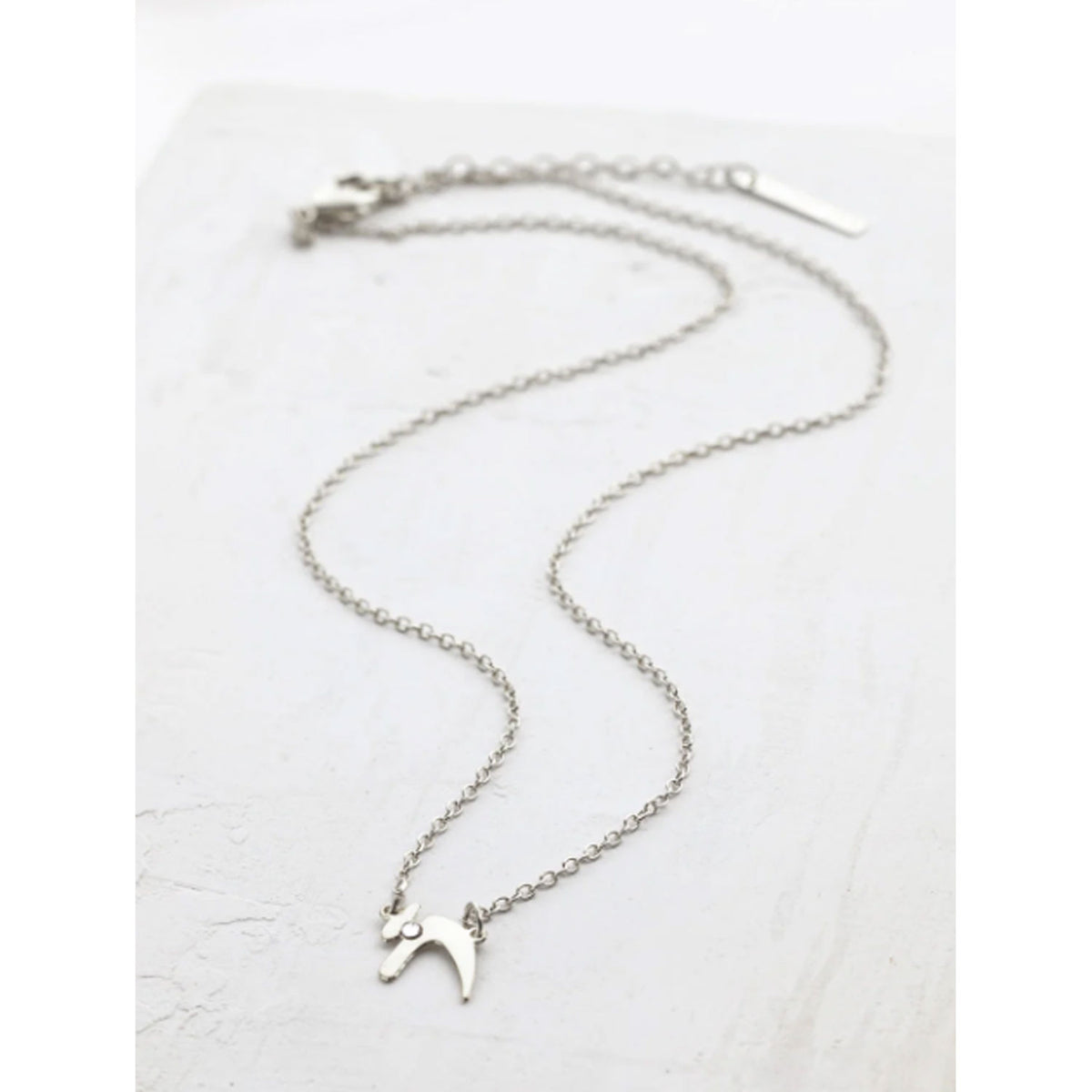 Chai Necklace with Crystal - Petroff Gallery - Jewellery