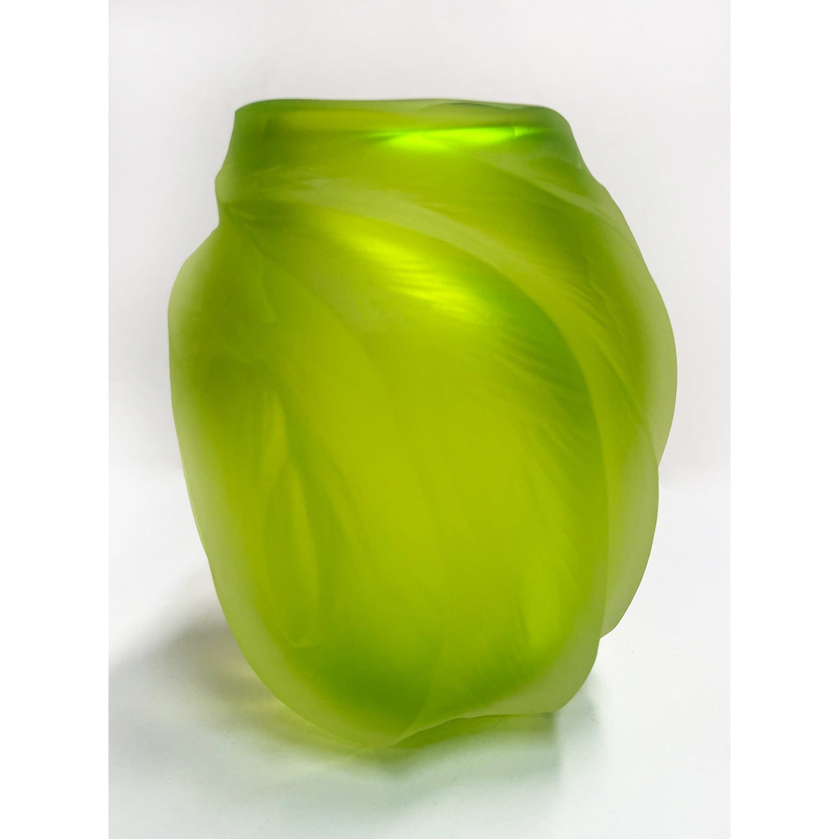 Chartreuse Undula - Petroff Gallery -  - Brad Copping - Chartreuse Undula, 7.5" x 6" x 6.5"