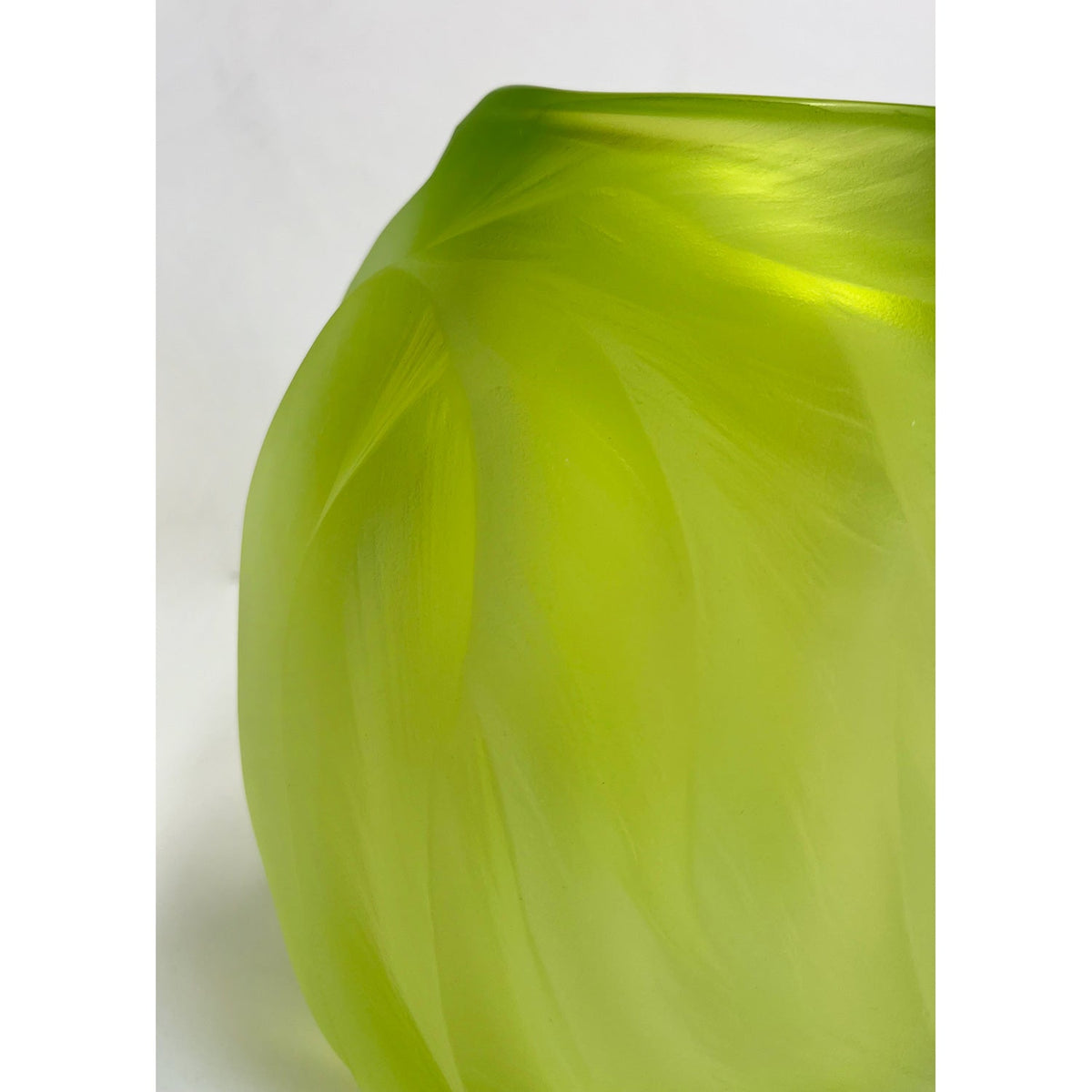 Chartreuse Undula - Petroff Gallery -  - Brad Copping - Chartreuse Undula, 7.5" x 6" x 6.5"