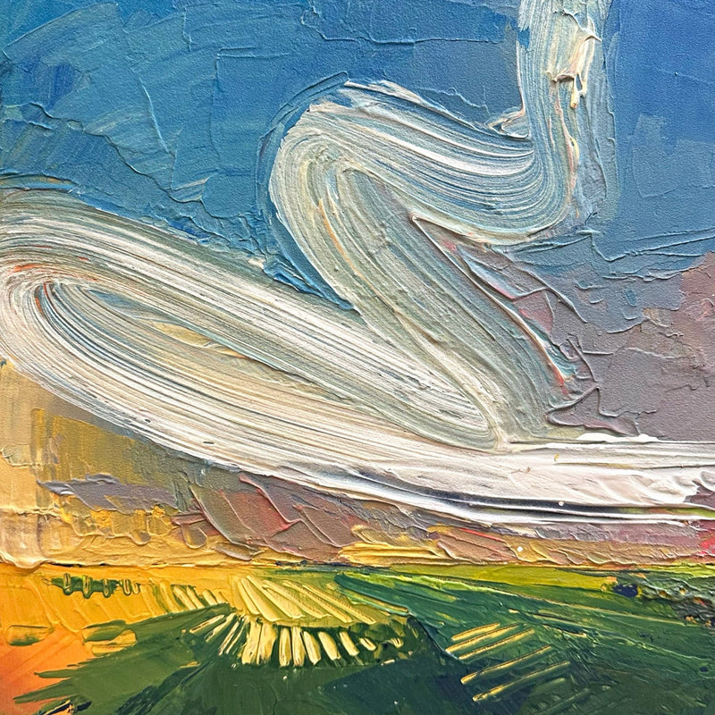 Cloud Swoop 12" x 12" - Petroff Gallery -  - Samantha Williams-Chapelsky - Cloud Swoop, 12" x 12"