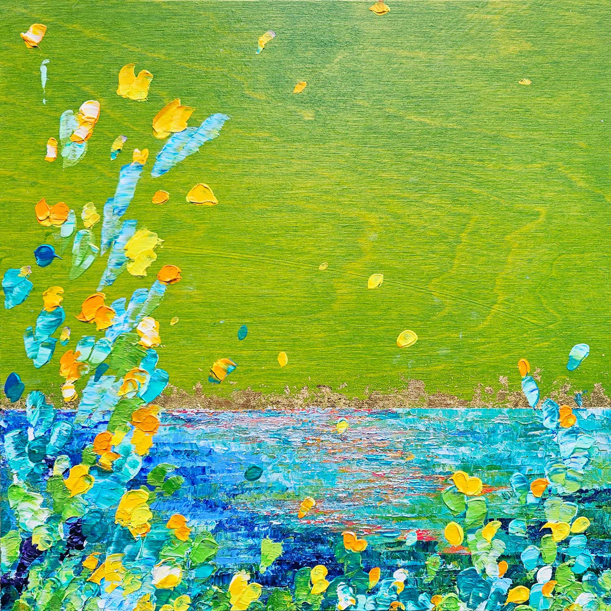 Fresh Days of Spring 12" x 12" - Petroff Gallery -  - Kate Taylor - Fresh Days of Spring, 12" x 12"