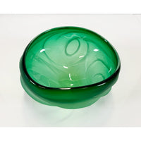 Green Undula Bowl - Petroff Gallery -  - Brad Copping - Green Undula Bowl, 4" x 8" x 7"