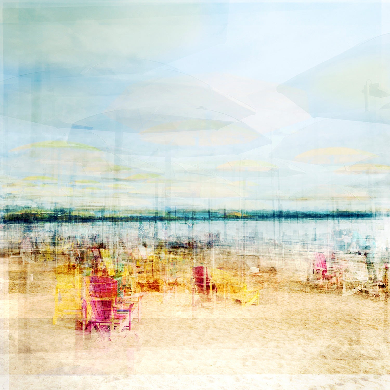 HTO Beach 31" x 31" - Petroff Gallery -  - Chris Albert - HTO Beach 31" x 31"