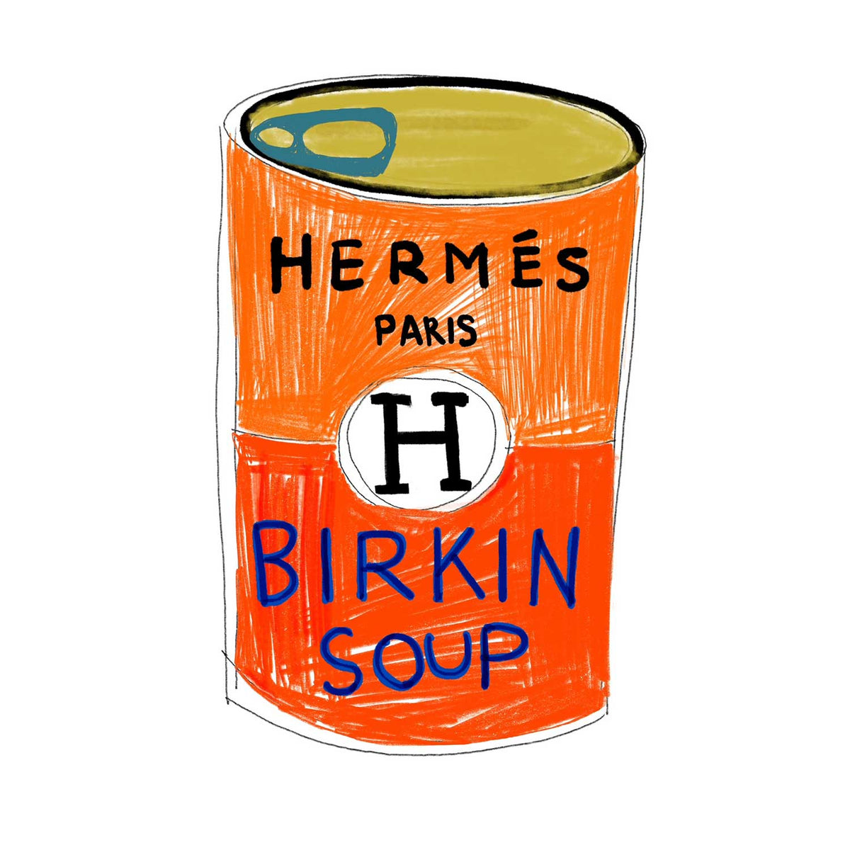 Hermes Birkin Soup - Petroff Gallery - Paintings