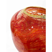 Red Fishing Basket  - Petroff Gallery - Glass Art