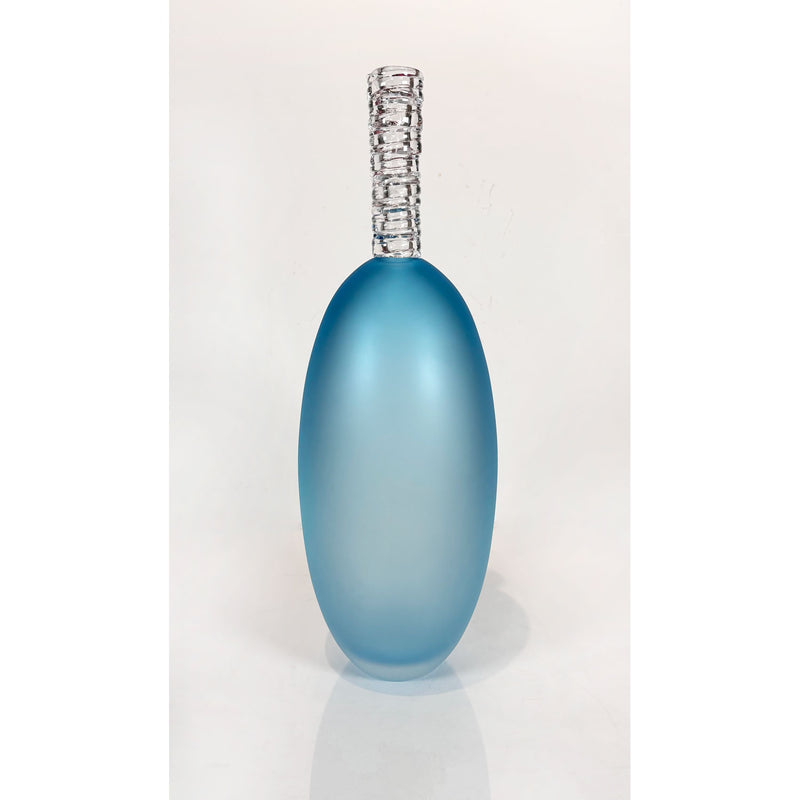 Potions Aqua Oval - 14" - Petroff Gallery - Glass