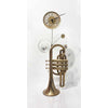 Trumpet Clock 6648 - Petroff Gallery - Mixed Media Art