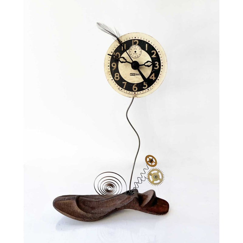 Shoe Mold Clock 6659 - Petroff Gallery - Mixed Media Art