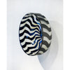 Jared Last - X-Large White/Yellow Wall Mounted Bowl, 5" x 8" x 8"