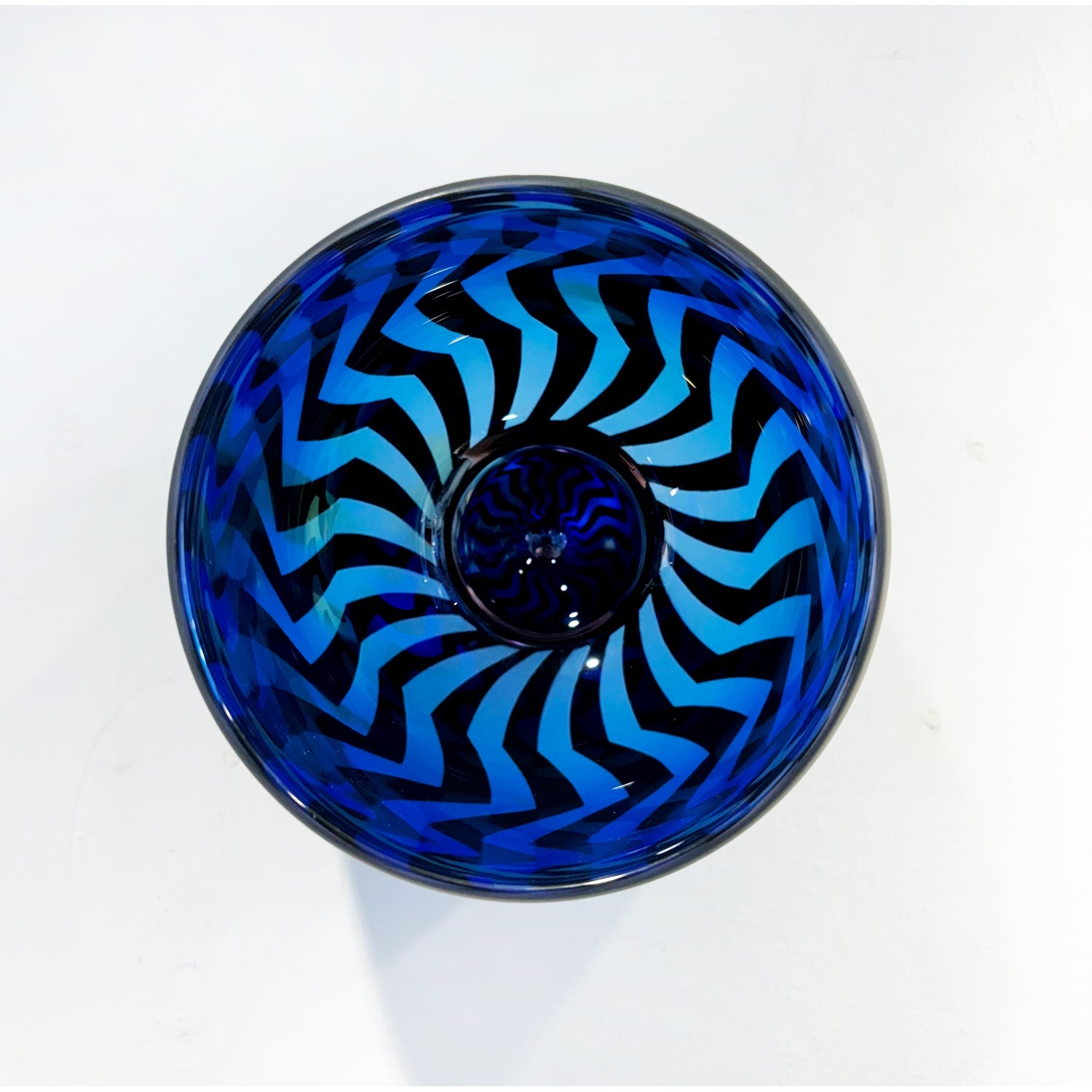 Large Blue Wall Mounted Bowl - Petroff Gallery -  - Jared Last - Large Blue Wall Mounted Bowl, 6" x 5.5" x 5.5"