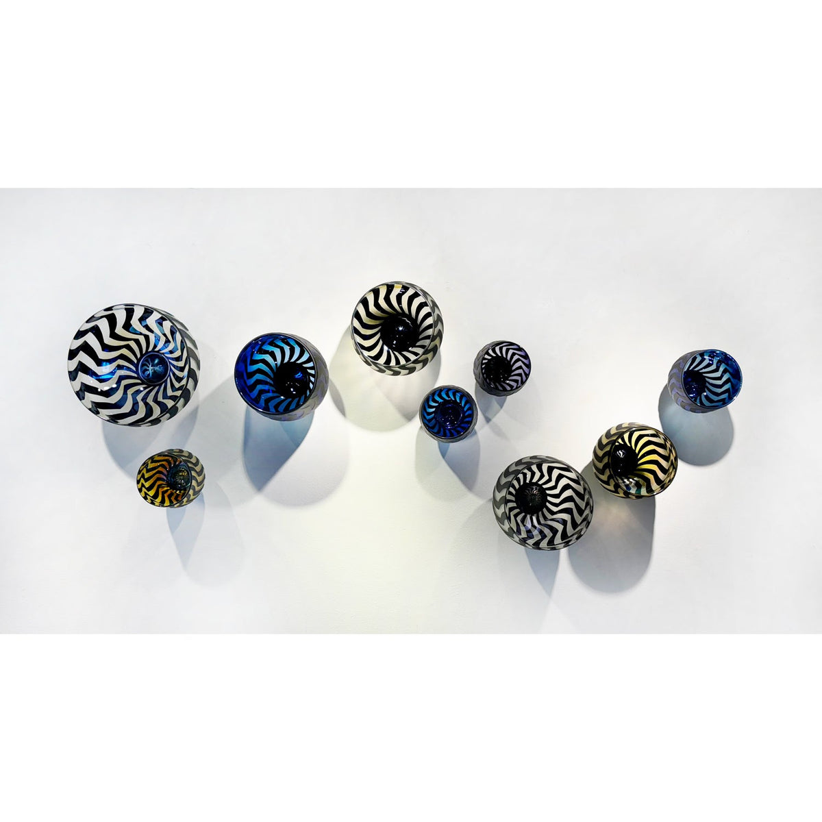 Large Blue Wall Mounted Bowl - Petroff Gallery -  - Jared Last - Wall Mounted Bowls