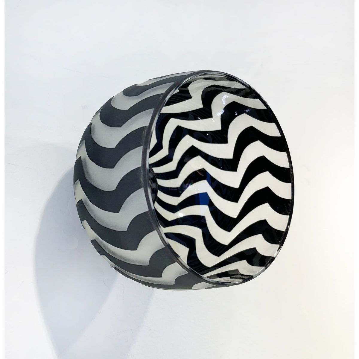 Large White Wall Mounted Bowl - Petroff Gallery -  - Jared Last - Large White Wall Mounted Bowl, 6" x 5.5" x 5.5"