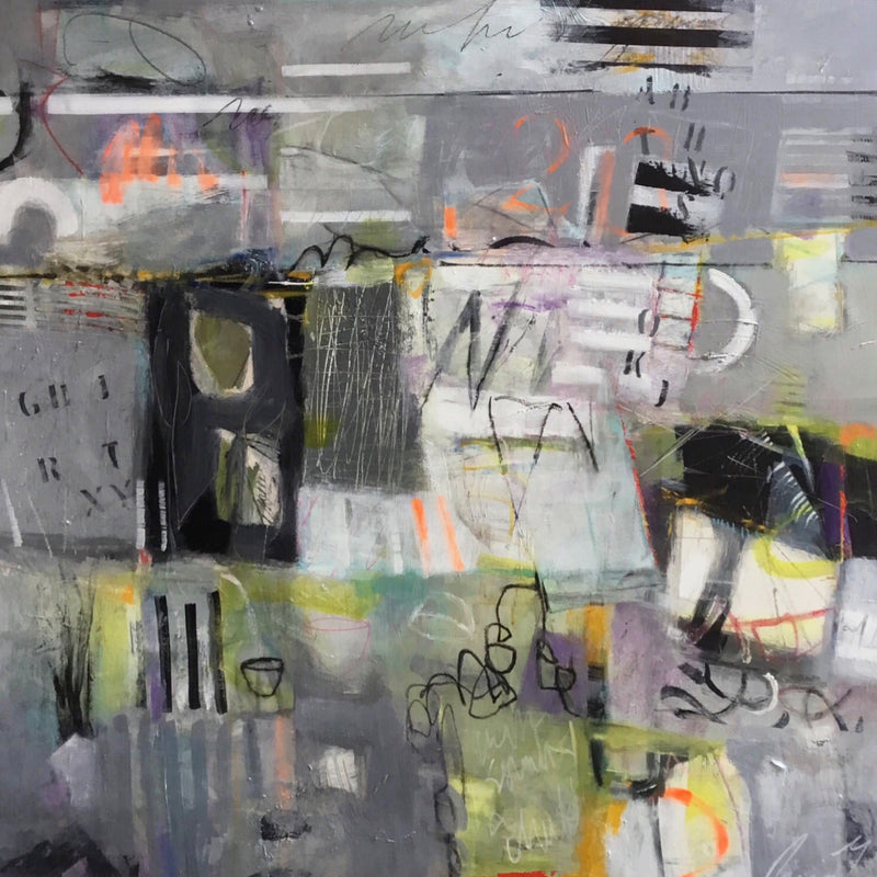 Lost in the Details 40" x 40" - Petroff Gallery -  - Rina Gottesman - Lost in the Details, 40" x 40"