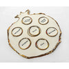 Gold Pomegranate Seder Plate - Petroff Gallery - Judaica