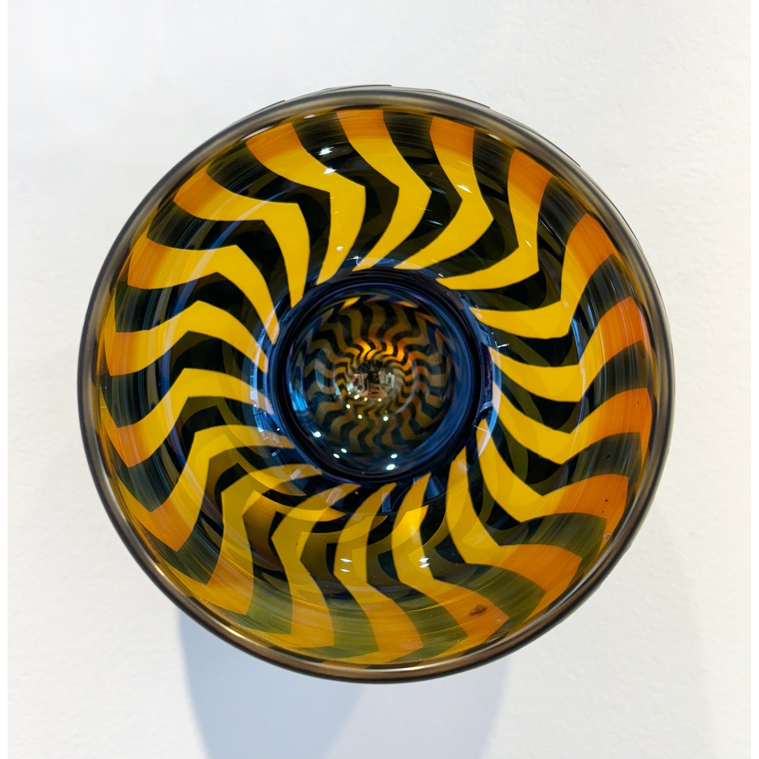 Medium Orange Wall Mounted Bowl - Petroff Gallery -  - Jared Last - Medium Orange Wall Mounted Bowl, 5.5 " x 4.5" x 4.5"