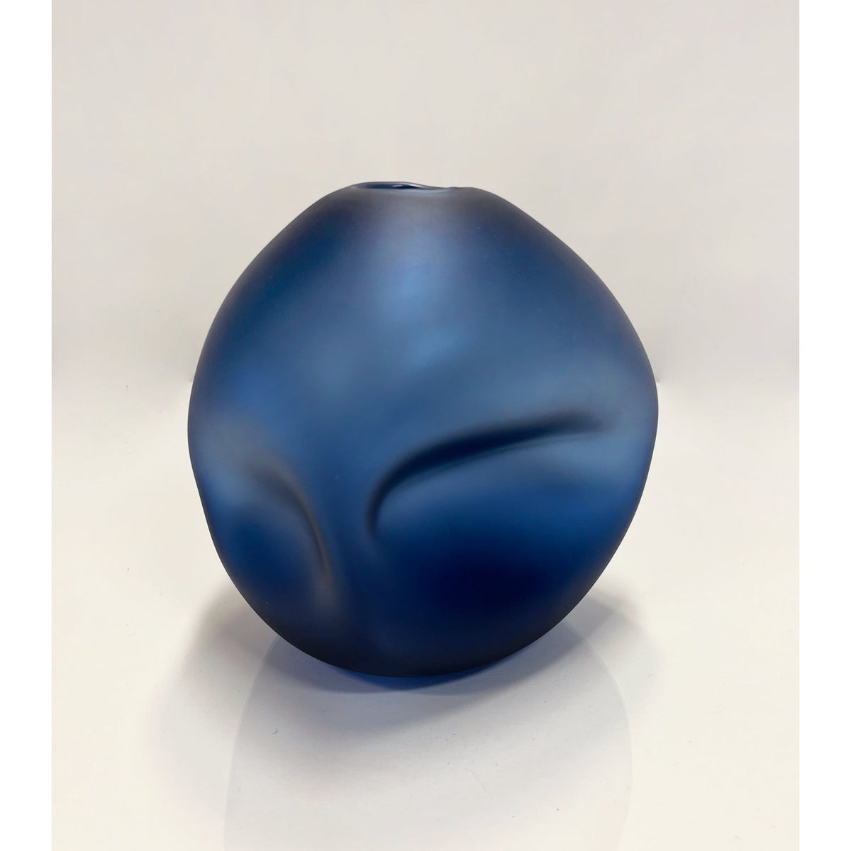 Medium Steel Blue Pebble Vase - Petroff Gallery -  - 