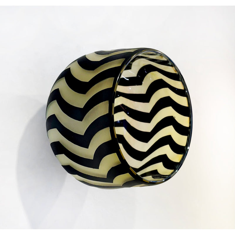 Medium Yellow Wall Mounted Bowl - Petroff Gallery -  - Jared Last - Medium Wall Mounted Bowl, 5.5" x 4.5" x 4.5"