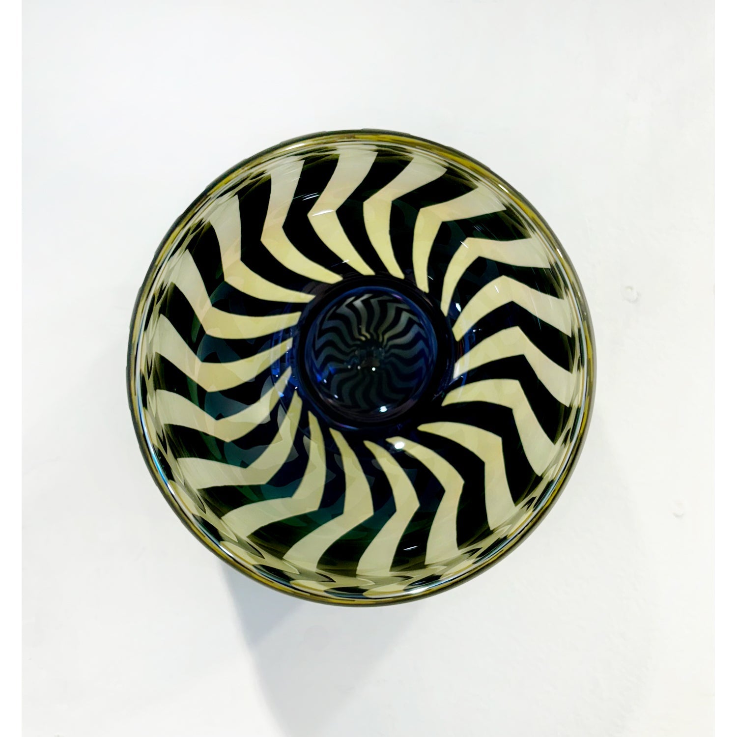 Medium Yellow Wall Mounted Bowl - Petroff Gallery -  - Jared Last - Medium Wall Mounted Bowl, 5.5" x 4.5" x 4.5"