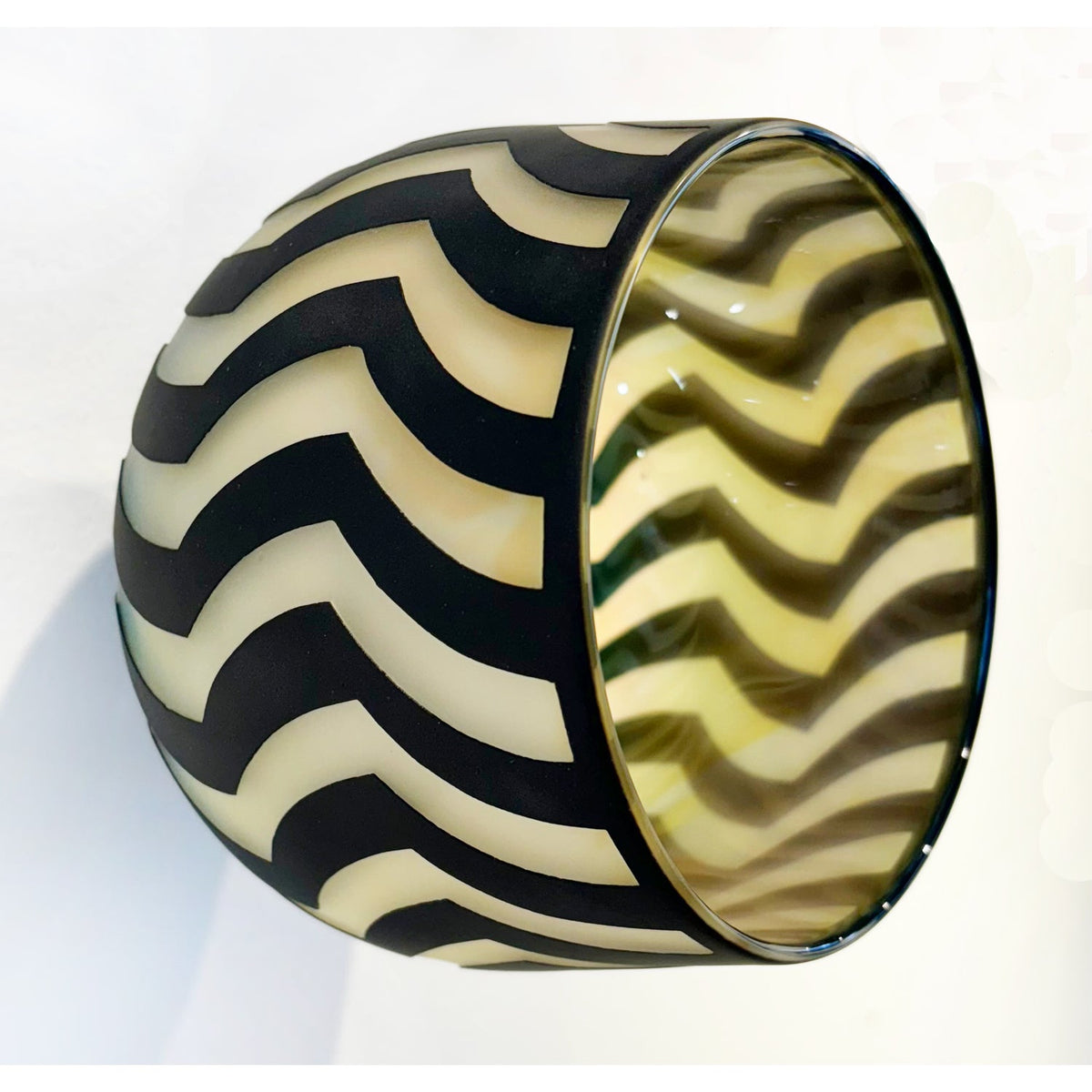 Medium Yellow Wall Mounted Bowl - Petroff Gallery -  - Jared Last - Medium Yellow Wall Mounted Bowl