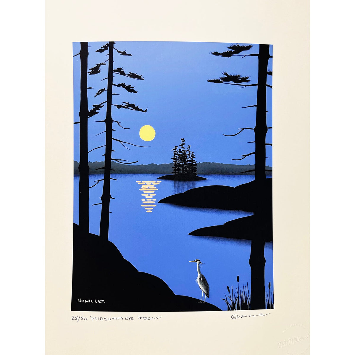 Midsummer Moon 14.5" x 11.5" - Petroff Gallery -  - Natasha Miller - Midsummer Moon 14.5x11.5