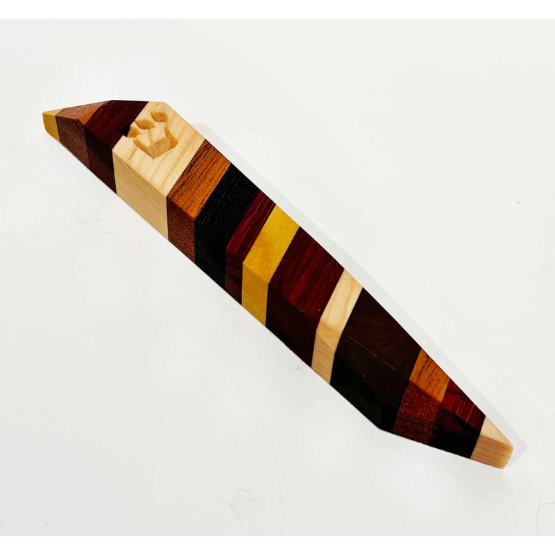 Mixed Woods Mezuzah 3 Petroff Gallery 