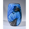 Blue and Grey Circle Ether Series - Petroff Gallery - Glass Art