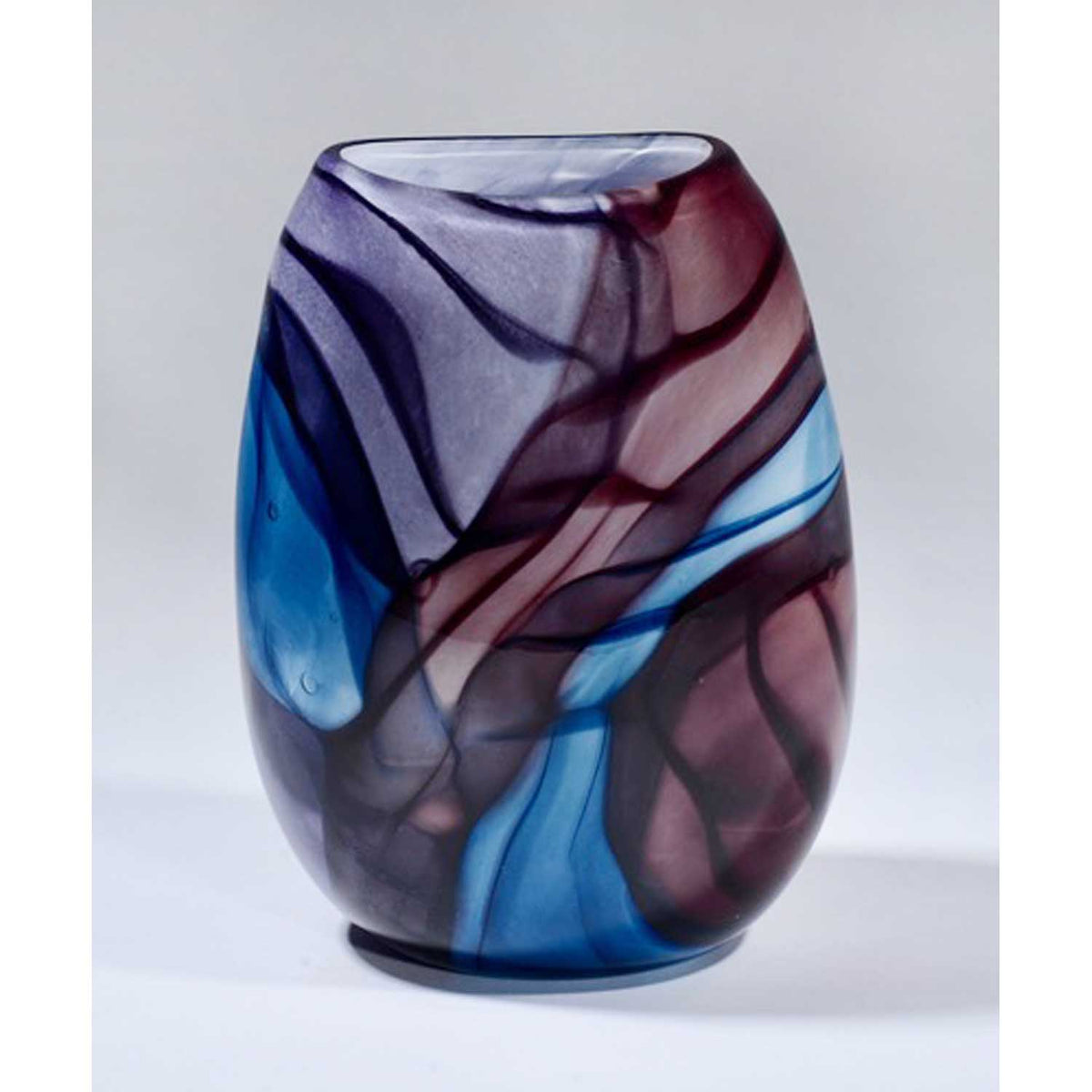 Lilac, Purple and Aqua Ether Series - Petroff Gallery - Glass Art