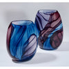 Purple with Aqua Ether Series - Petroff Gallery - Glass Art