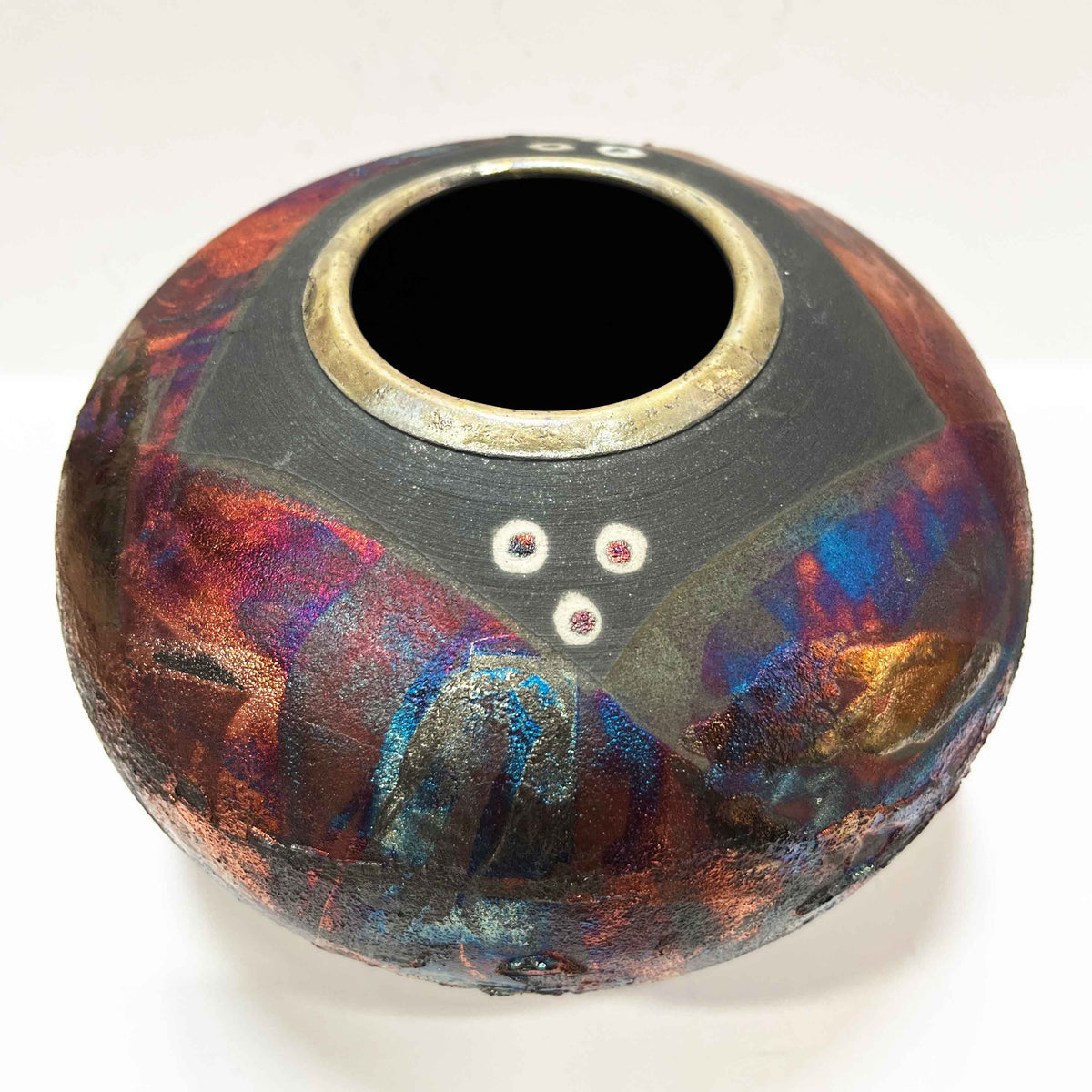 Shu-Chen Cheng - Medium Raku Vessel - Pottery