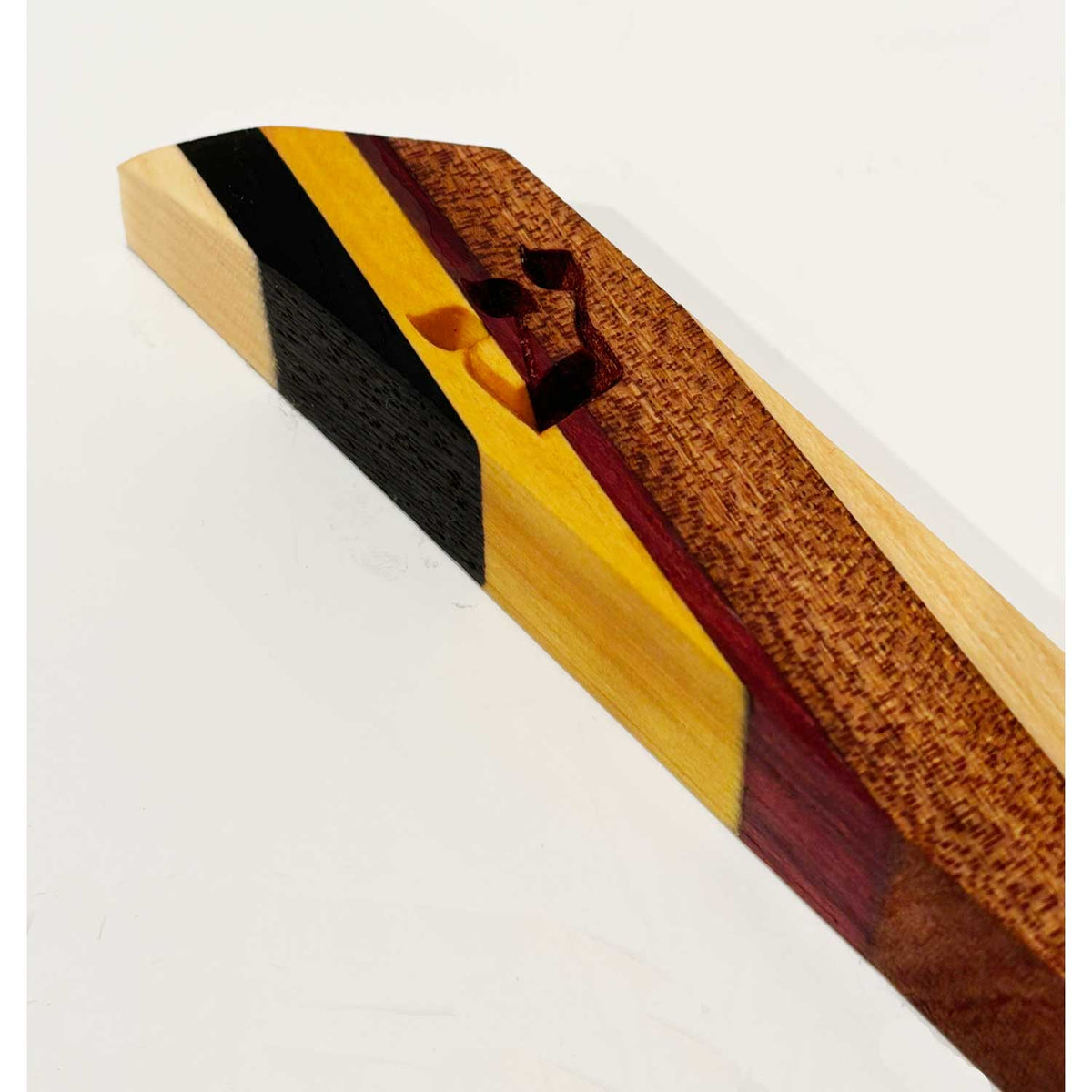 Large Mixed Woods Mezuzah 2 - Petroff Gallery - Judaica