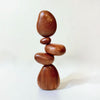 Sapele Wood Balance Stones - Petroff Gallery - Wood Art