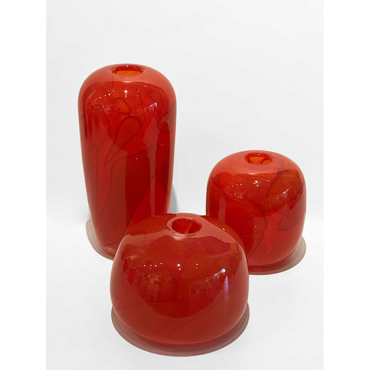 Shadow Vase - Barrel Form Red - Petroff Gallery -  - 