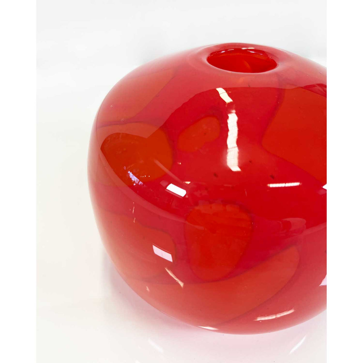 Shadow Vase - Short Red - Petroff Gallery -  - Sue Rankin - Shadow Vase Short Red, 4.25" x 4.5" x 4.5"