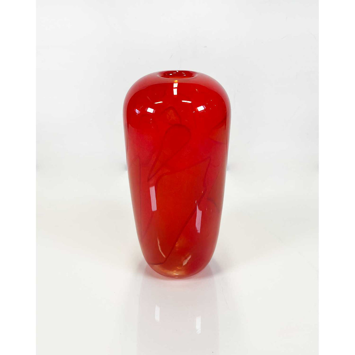 Shadow Vase - Tall Red - Petroff Gallery -  - Sue Rankin - Shadow Vase Tall Red, 9" x 4" x 4"