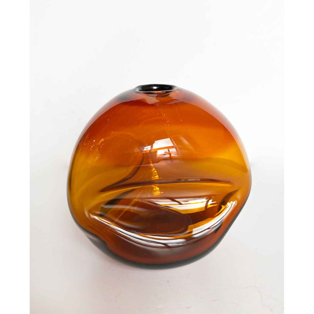 Small Amber Pebble Vase Petroff Gallery 