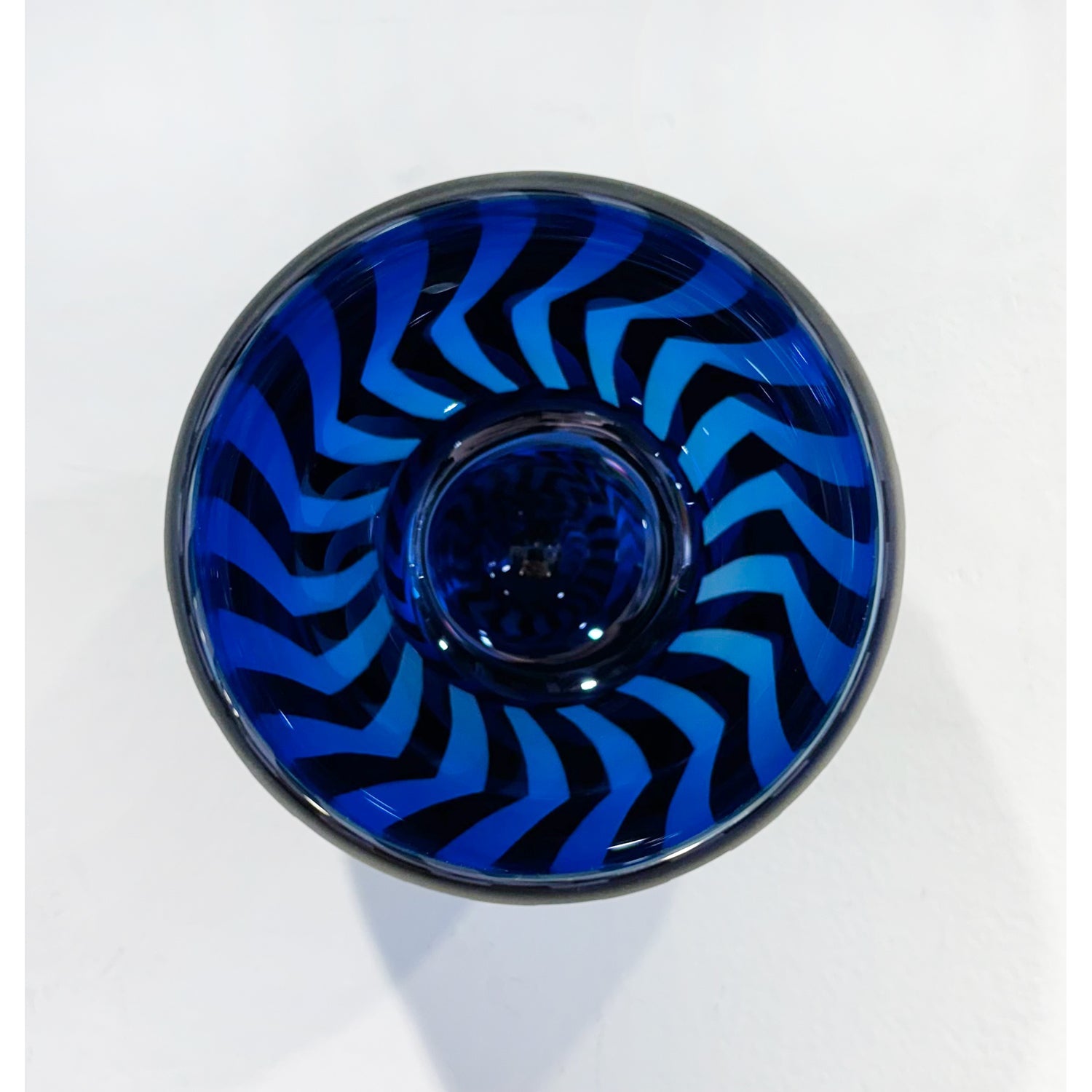 Small Blue Wall Mounted Bowl - Petroff Gallery -  - Jared Last - Small Blue Wall Mounted Bowl, 4.5" x 4" x 4"