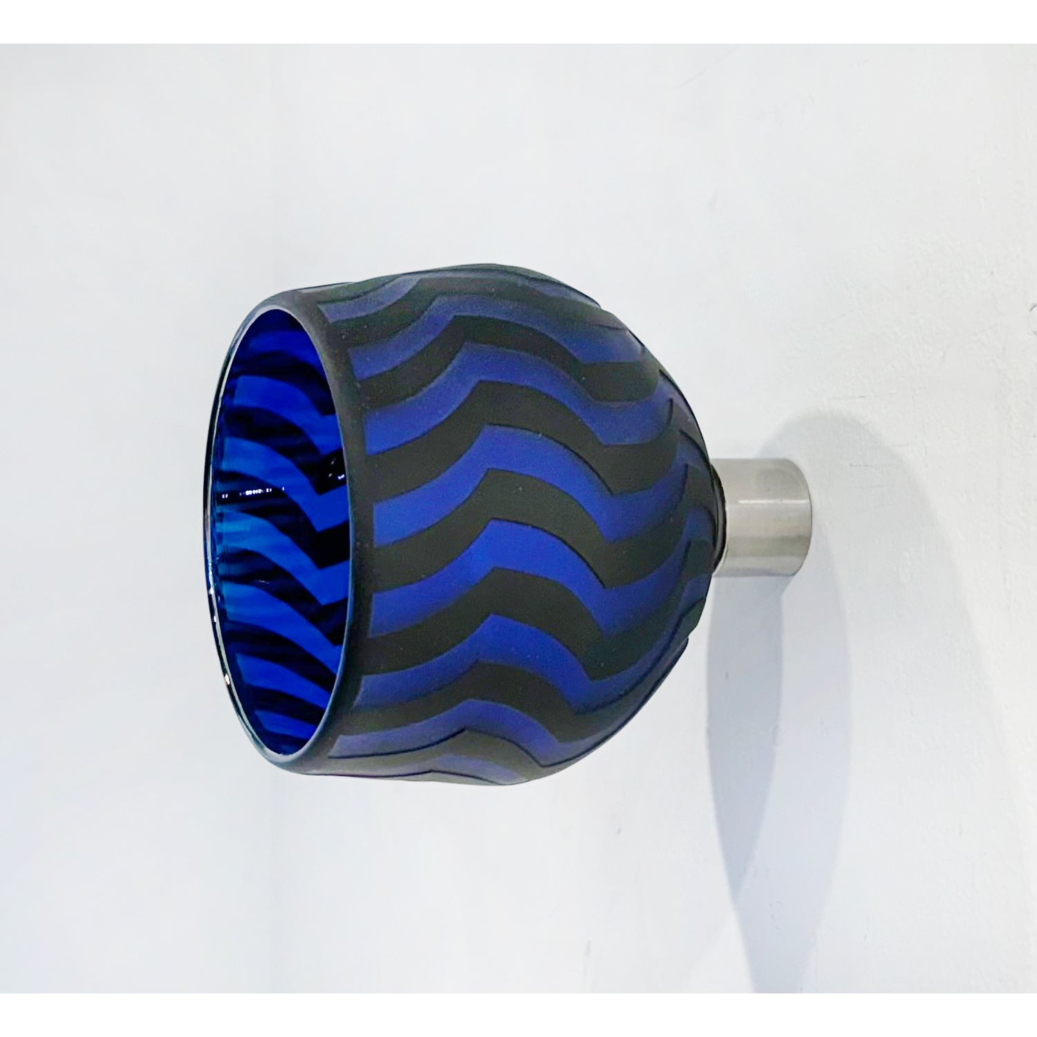 Small Blue Wall Mounted Bowl - Petroff Gallery -  - Jared Last - Small Blue Wall Mounted Bowl, 4.5" x 4" x 4"