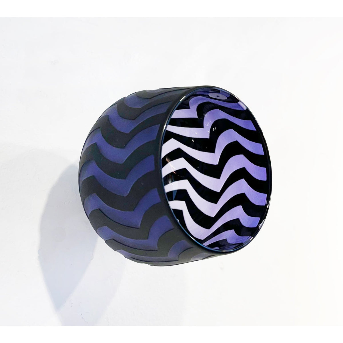 Small Purple Wall Mounted Bowl - Petroff Gallery -  - Jared Last - Small Purple Wall Mounted Bowl, 4.5" x 4" x 4"